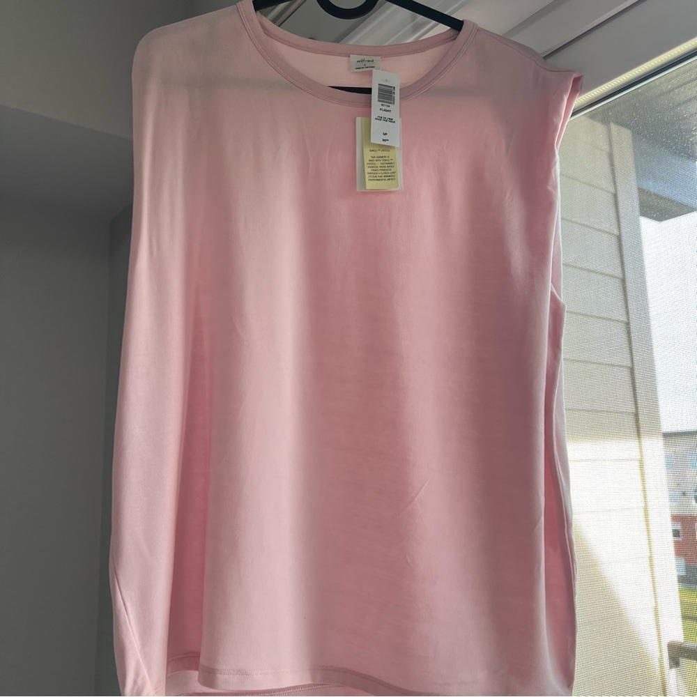 Aritzia pink tee shirt, muscle tee, Size small, New with tags
